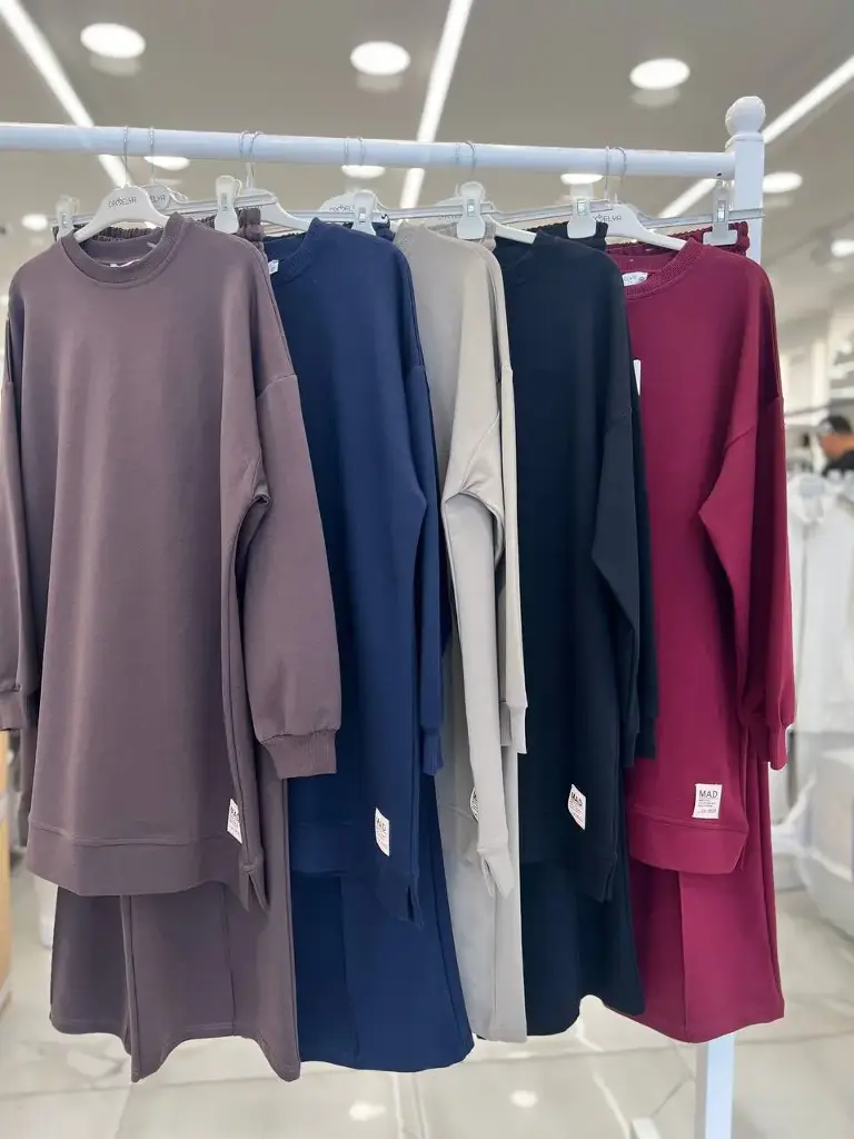 Set Two Pieces Olive طقم محجبات قطعتين