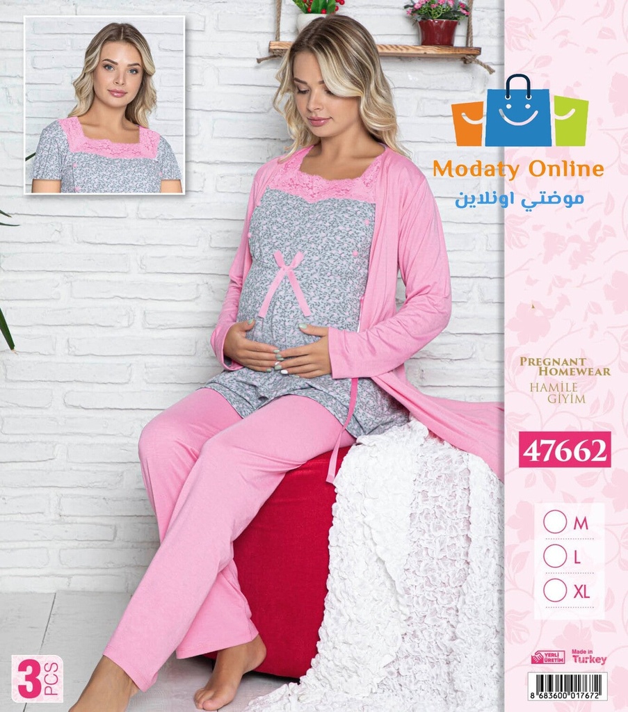Pregnant Clothes Pajamas 3 item Set