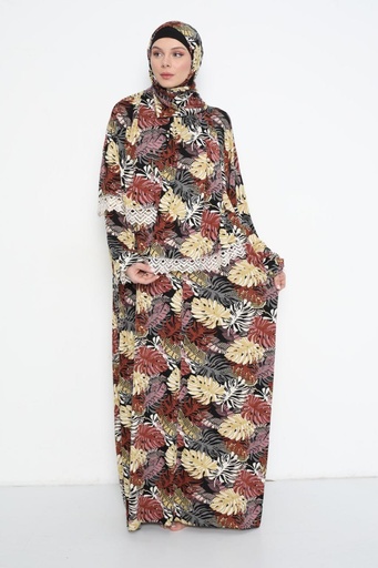 [112024-6047-black] طقم صلاة نسائي أسود